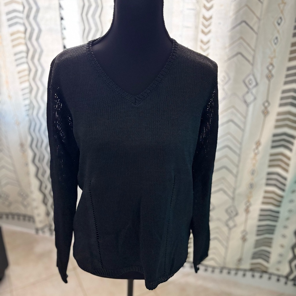 DKNY Black Knit Sweater